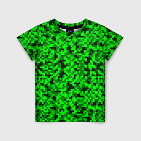 Детская футболка 3D с принтом КАМУФЛЯЖ GREEN , 100% гипоаллергенный полиэфир | прямой крой, круглый вырез горловины, длина до линии бедер, чуть спущенное плечо, ткань немного тянется | camouflage | армия | военная форма | военный | вооружение | вооруженные силы | защита | защитный цвет | зеленый | камуфляж | маскировка | салатовый | солдат | униформа | форма | хаки
