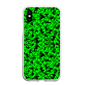 Чехол для iPhone XS Max матовый с принтом КАМУФЛЯЖ GREEN , Силикон | Область печати: задняя сторона чехла, без боковых панелей | Тематика изображения на принте: camouflage | армия | военная форма | военный | вооружение | вооруженные силы | защита | защитный цвет | зеленый | камуфляж | маскировка | салатовый | солдат | униформа | форма | хаки