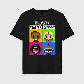 Женская футболка хлопок Oversize с принтом BEP , 100% хлопок | свободный крой, круглый ворот, спущенный рукав, длина до линии бедер
 | apl de ap | bep | black eyed peas | taboo | the black eyed peas | will i am | данс поп | поп | хип хоп