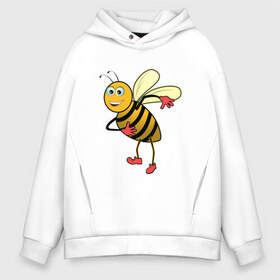 Мужское худи Oversize хлопок с принтом Пчела , френч-терри — 70% хлопок, 30% полиэстер. Мягкий теплый начес внутри —100% хлопок | боковые карманы, эластичные манжеты и нижняя кромка, капюшон на магнитной кнопке | животные | картинки | крылья | лето | насекомое | прикольные | природа | пчела