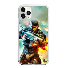 Чехол для iPhone 11 Pro Max матовый с принтом CRYSIS , Силикон |  | cros | cross | crysis | crysis remastered | game | игра | крайсис