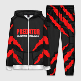 Женский костюм 3D с принтом PREDATOR:HUNTING GROUNDS ,  |  | predator hunting grounds | predator. | охотничьи угодья | чужой против хищника