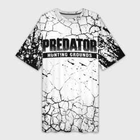 Платье-футболка 3D с принтом PREDATOR: HUNTING GROUNDS. ,  |  | 90 е | predator | predator:hunting grounds | апгрейд | взгляд | воители | добыча | клыки | монстр | монстры | предатор | пришелец | против чужого | существо | фантастика | фэнтези | хищник