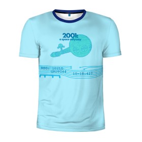 Мужская футболка 3D спортивная с принтом Spaceship , 100% полиэстер с улучшенными характеристиками | приталенный силуэт, круглая горловина, широкие плечи, сужается к линии бедра | Тематика изображения на принте: 