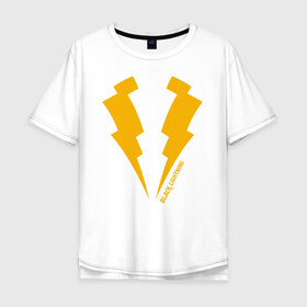 Мужская футболка хлопок Oversize с принтом Black Lightning , 100% хлопок | свободный крой, круглый ворот, “спинка” длиннее передней части | Тематика изображения на принте: black lightning | vdzabma | черная молния