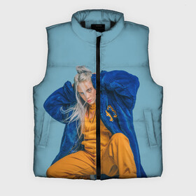 Мужской жилет утепленный 3D с принтом Billie Eilish ,  |  | billie eilish | billie eilish bury | billie eilish merch | билли айлиш | билли айлиш мерч