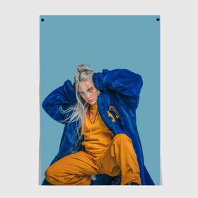 Постер с принтом Billie Eilish , 100% бумага
 | бумага, плотность 150 мг. Матовая, но за счет высокого коэффициента гладкости имеет небольшой блеск и дает на свету блики, но в отличии от глянцевой бумаги не покрыта лаком | billie eilish | billie eilish bury | billie eilish merch | билли айлиш | билли айлиш мерч