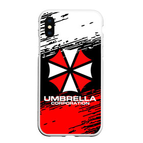 Чехол для iPhone XS Max матовый с принтом Umbrella Corporation , Силикон | Область печати: задняя сторона чехла, без боковых панелей | resident evil | umbrella corporation | амбрелла | амбрелла корпорейшн | вирус | вымышленная военная и фармацевтическая корпорация | игра | умбрелла