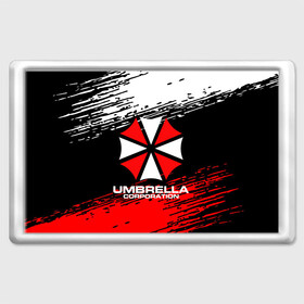 Магнит 45*70 с принтом Umbrella Corporation. , Пластик | Размер: 78*52 мм; Размер печати: 70*45 | Тематика изображения на принте: resident evil | umbrella corporation | амбрелла | амбрелла корпорейшн | вирус | вымышленная военная и фармацевтическая корпорация | игра | умбрелла