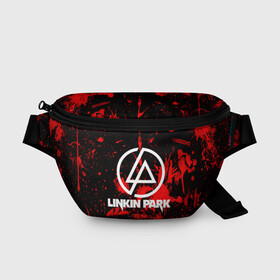 Поясная сумка 3D с принтом Linkin Park , 100% полиэстер | плотная ткань, ремень с регулируемой длиной, внутри несколько карманов для мелочей, основное отделение и карман с обратной стороны сумки застегиваются на молнию | chester bennington | linkin park | rock | группа | линкин парк | логотип | музыка | рок | рок н ролл | честер беннингтон | эмблема