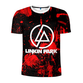 Мужская футболка 3D спортивная с принтом Linkin Park , 100% полиэстер с улучшенными характеристиками | приталенный силуэт, круглая горловина, широкие плечи, сужается к линии бедра | chester bennington | linkin park | rock | группа | линкин парк | логотип | музыка | рок | рок н ролл | честер беннингтон | эмблема