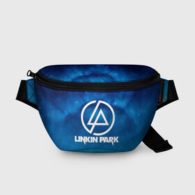 Поясная сумка 3D с принтом Linkin Park , 100% полиэстер | плотная ткань, ремень с регулируемой длиной, внутри несколько карманов для мелочей, основное отделение и карман с обратной стороны сумки застегиваются на молнию | chester bennington | linkin park | rock | space | группа | космос | линкин парк | логотип | музыка | рок | рок н ролл | честер беннингтон | эмблема