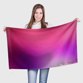 Флаг 3D с принтом Нежный цвет , 100% полиэстер | плотность ткани — 95 г/м2, размер — 67 х 109 см. Принт наносится с одной стороны | красный | нежный цвет | плавный переход | фиолетовый