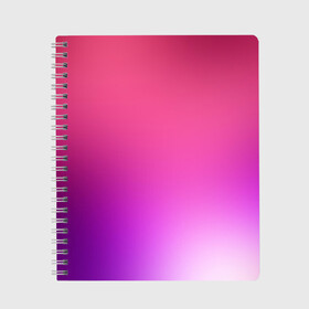 Тетрадь с принтом Нежный цвет , 100% бумага | 48 листов, плотность листов — 60 г/м2, плотность картонной обложки — 250 г/м2. Листы скреплены сбоку удобной пружинной спиралью. Уголки страниц и обложки скругленные. Цвет линий — светло-серый
 | Тематика изображения на принте: красный | нежный цвет | плавный переход | фиолетовый
