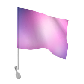 Флаг для автомобиля с принтом Нежный фиолет , 100% полиэстер | Размер: 30*21 см | нежный цвет | плавный переход | розовый | фиолетовый