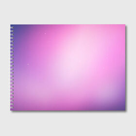 Альбом для рисования с принтом Нежный фиолет , 100% бумага
 | матовая бумага, плотность 200 мг. | Тематика изображения на принте: нежный цвет | плавный переход | розовый | фиолетовый