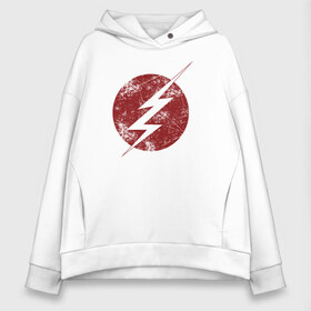 Женское худи Oversize хлопок с принтом The Flash logo , френч-терри — 70% хлопок, 30% полиэстер. Мягкий теплый начес внутри —100% хлопок | боковые карманы, эластичные манжеты и нижняя кромка, капюшон на магнитной кнопке | the flash | vdzabma | флэш