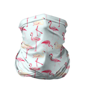 Бандана-труба 3D с принтом Фламинго , 100% полиэстер, ткань с особыми свойствами — Activecool | плотность 150‒180 г/м2; хорошо тянется, но сохраняет форму | красный | птица | розовая птица | розовый | фламинго