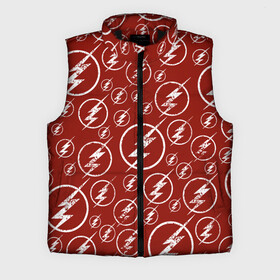 Мужской жилет утепленный 3D с принтом The Flash Logo Pattern ,  |  | the flash | vdzabma | флэш
