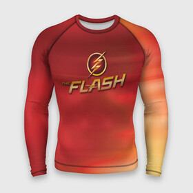 Мужской рашгард 3D с принтом The Flash Logo Pattern ,  |  | Тематика изображения на принте: the flash | vdzabma | флэш