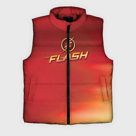 Мужской жилет утепленный 3D с принтом The Flash Logo Pattern ,  |  | the flash | vdzabma | флэш