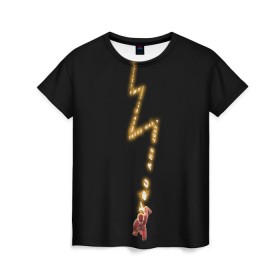 Женская футболка 3D с принтом The Flash , 100% полиэфир ( синтетическое хлопкоподобное полотно) | прямой крой, круглый вырез горловины, длина до линии бедер | barry allen | the flash | vdzabma | барри аллен | флэш