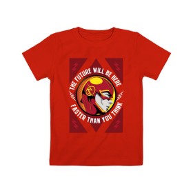 Детская футболка хлопок с принтом The Flash , 100% хлопок | круглый вырез горловины, полуприлегающий силуэт, длина до линии бедер | Тематика изображения на принте: barry allen | the flash | vdzabma | барри аллен | флэш
