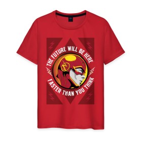 Мужская футболка хлопок с принтом The Flash , 100% хлопок | прямой крой, круглый вырез горловины, длина до линии бедер, слегка спущенное плечо. | barry allen | the flash | vdzabma | барри аллен | флэш