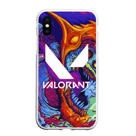 Чехол для iPhone XS Max матовый с принтом VALORANT , Силикон | Область печати: задняя сторона чехла, без боковых панелей | beast | cs go | hyper beast | league of legends | legends of runeterra | lol | overwatch | riot | riot games | valorant | валорант | зверь | кс го | лига легенд | лол