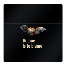 Магнитный плакат 3Х3 с принтом Никто не виноват! , Полимерный материал с магнитным слоем | 9 деталей размером 9*9 см | bat | covid 19 | flight | night | pandemic | virus | wings | вирус | коронавирус | крылья | летучая мышь | ночь | полет | эпидемия