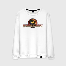 Мужской свитшот хлопок с принтом Mortal Kombat , 100% хлопок |  | logo | mortal kombat | vdkarsve | логотип | мк 9 | мортал комбат
