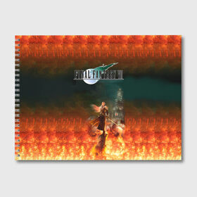 Альбом для рисования с принтом Final Fantasy VII Remake , 100% бумага
 | матовая бумага, плотность 200 мг. | final fantasy vii remake | game | gamer | игра | шутер
