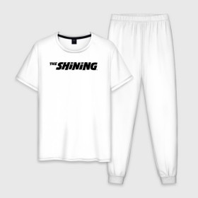 Мужская пижама хлопок с принтом The Shining Logo , 100% хлопок | брюки и футболка прямого кроя, без карманов, на брюках мягкая резинка на поясе и по низу штанин
 | the shining | vdosadir | сияние | стэнли кубрик