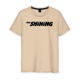 Мужская футболка хлопок с принтом The Shining Logo , 100% хлопок | прямой крой, круглый вырез горловины, длина до линии бедер, слегка спущенное плечо. | Тематика изображения на принте: the shining | vdosadir | сияние | стэнли кубрик
