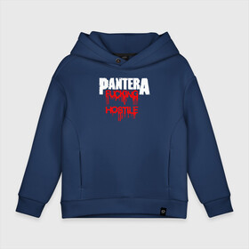 Детское худи Oversize хлопок с принтом Pantera , френч-терри — 70% хлопок, 30% полиэстер. Мягкий теплый начес внутри —100% хлопок | боковые карманы, эластичные манжеты и нижняя кромка, капюшон на магнитной кнопке | Тематика изображения на принте: american | anselmo | havy metal | pantera | philip anselmo | trash metal | ансельмо | пантера | фил ансельмо