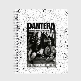 Тетрадь с принтом Pantera , 100% бумага | 48 листов, плотность листов — 60 г/м2, плотность картонной обложки — 250 г/м2. Листы скреплены сбоку удобной пружинной спиралью. Уголки страниц и обложки скругленные. Цвет линий — светло-серый
 | heavy metal | pantera | rock music | гранж | металл | музыка | нео | пантера | пауэр | пост | постпанк | ривайвл | рок | трэш | хард | хеви