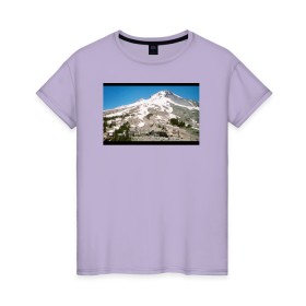 Женская футболка хлопок с принтом The Shining Landscape , 100% хлопок | прямой крой, круглый вырез горловины, длина до линии бедер, слегка спущенное плечо | the shining | vdosadir | горы | пейзаж | сияние | стэнли кубрик