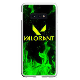 Чехол для Samsung S10E с принтом VALORANT , Силикон | Область печати: задняя сторона чехла, без боковых панелей | breach | cs go | cypher | jett | league of legends | legends of runeterra | lol | omen | overwatch | phoenix | riot | riot games | sage | sona | sova | valorant | viper | валорант | кс го | лига легенд | лол