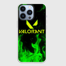 Чехол для iPhone 13 Pro с принтом VALORANT FIRE | ВАЛОРАНТ ОГОНЬ ,  |  | Тематика изображения на принте: breach | cs go | cypher | jett | league of legends | legends of runeterra | lol | omen | overwatch | phoenix | riot | riot games | sage | sona | sova | valorant | viper | валорант | кс го | лига легенд | лол