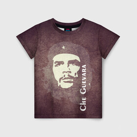 Детская футболка 3D с принтом Че Гевара , 100% гипоаллергенный полиэфир | прямой крой, круглый вырез горловины, длина до линии бедер, чуть спущенное плечо, ткань немного тянется | Тематика изображения на принте: che guevara | исторические личности | революция | че гевара