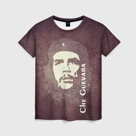 Женская футболка 3D с принтом Че Гевара , 100% полиэфир ( синтетическое хлопкоподобное полотно) | прямой крой, круглый вырез горловины, длина до линии бедер | che guevara | исторические личности | революция | че гевара
