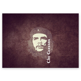 Поздравительная открытка с принтом Че Гевара , 100% бумага | плотность бумаги 280 г/м2, матовая, на обратной стороне линовка и место для марки
 | che guevara | исторические личности | революция | че гевара