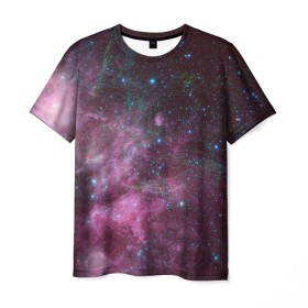 Мужская футболка 3D с принтом Birth and death of stars , 100% полиэфир | прямой крой, круглый вырез горловины, длина до линии бедер | Тематика изображения на принте: space | астрономия | звёзды | космос | планеты