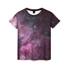 Женская футболка 3D с принтом Birth and death of stars , 100% полиэфир ( синтетическое хлопкоподобное полотно) | прямой крой, круглый вырез горловины, длина до линии бедер | Тематика изображения на принте: space | астрономия | звёзды | космос | планеты