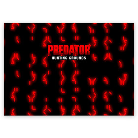 Поздравительная открытка с принтом PREDATOR: HUNTING GROUNDS. , 100% бумага | плотность бумаги 280 г/м2, матовая, на обратной стороне линовка и место для марки
 | 90 е | predator | predator:hunting grounds | апгрейд | взгляд | воители | добыча | клыки | монстр | монстры | предатор | пришелец | против чужого | существо | фантастика | фэнтези | хищник