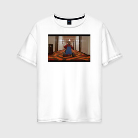 Женская футболка хлопок Oversize с принтом The Shining , 100% хлопок | свободный крой, круглый ворот, спущенный рукав, длина до линии бедер
 | the shining | vdosadir | сияние | стэнли кубрик