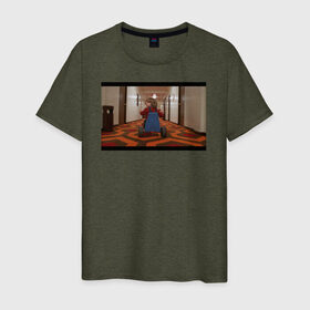 Мужская футболка хлопок с принтом The Shining , 100% хлопок | прямой крой, круглый вырез горловины, длина до линии бедер, слегка спущенное плечо. | the shining | vdosadir | сияние | стэнли кубрик