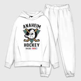 Мужской костюм хлопок OVERSIZE с принтом ANAHEIM DUCKS ,  |  | anaheim | ducks | hockey | nhl | sport | usa | клюшки | нхл | спорт | утки | хоккей | шайбу