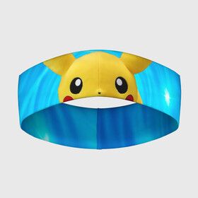 Повязка на голову 3D с принтом Пикачу ,  |  | pikachu | pokemon | аниме | зверек | мультик | мультфильм | пика | пикачу | покемон | покемоны