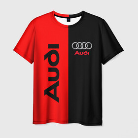 Мужская футболка 3D с принтом AUDI , 100% полиэфир | прямой крой, круглый вырез горловины, длина до линии бедер | audi | auto | rs | sport | авто | автомобиль | автомобильные | ауди | бренд | марка | машины | спорт